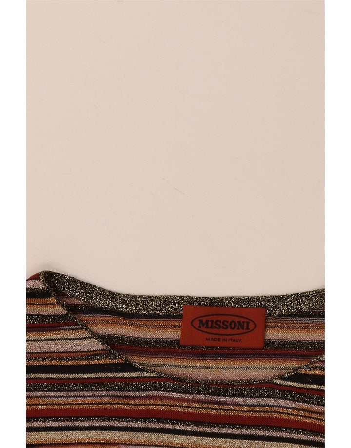 Женская блузка Missoni Top UK 12, средняя, разноцветная полоска