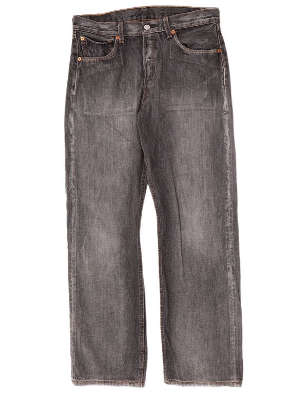 Мужские прямые джинсы Levi's 501 W32 L30 серые, хлопок