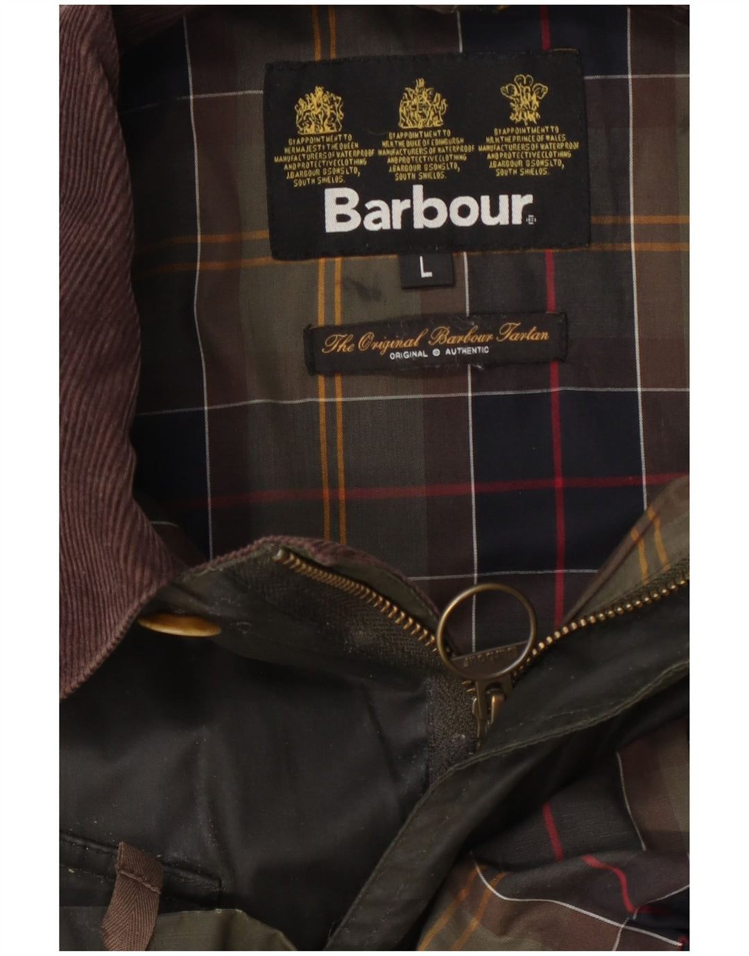 Мужская куртка Barbour из вощеного хлопка UK 40, большой цвет хаки, цветной блок