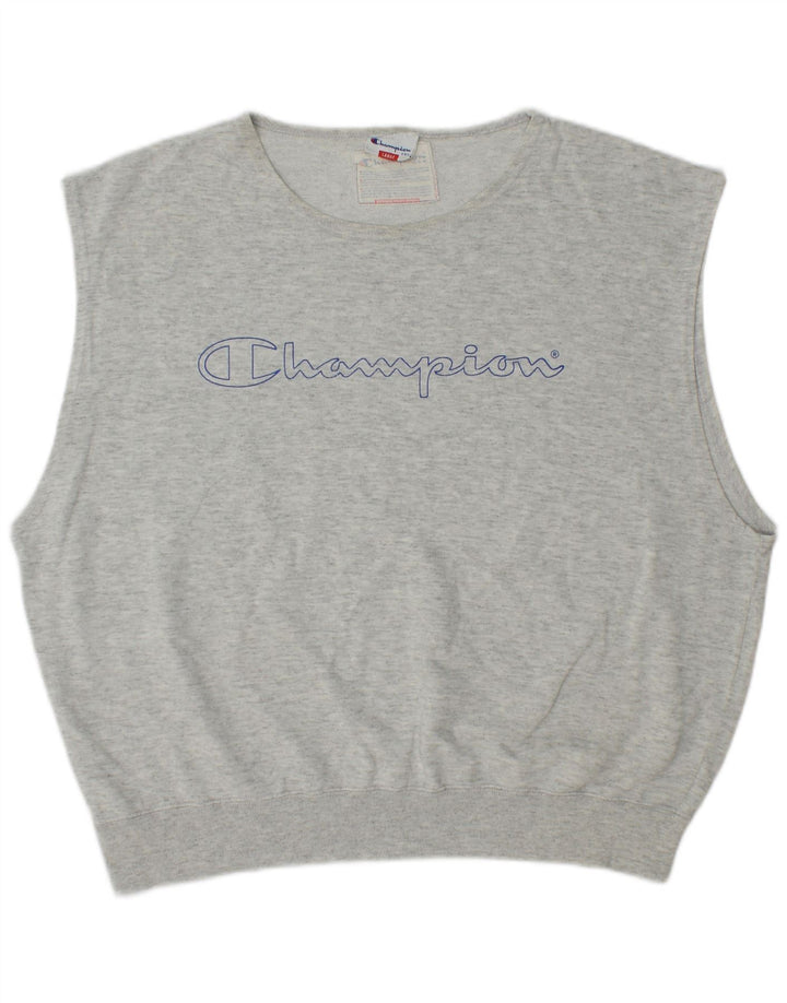 Женский джемпер оверсайз с рисунком Champion UK 16, большой серый