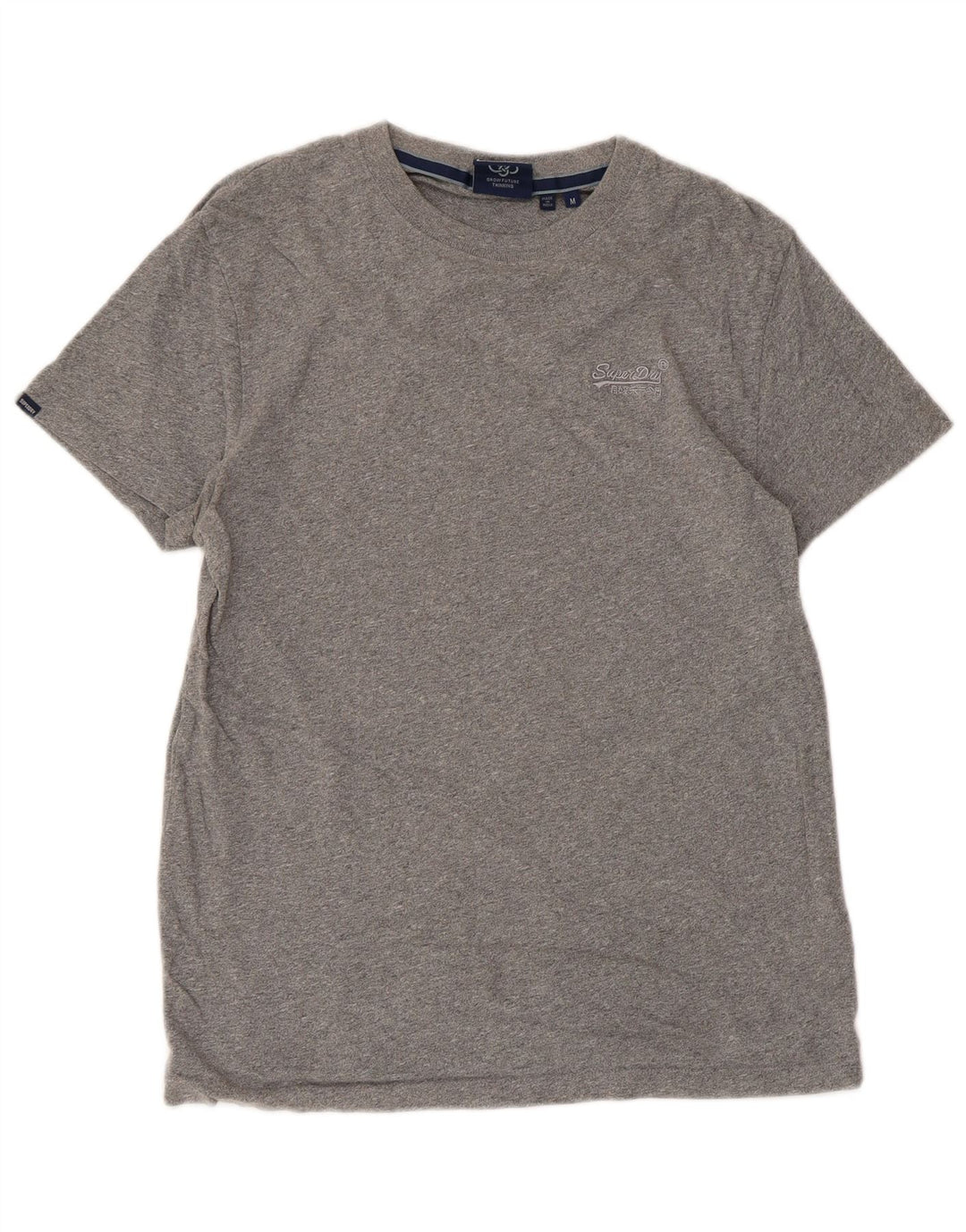 SUPERDRY Женская футболка Top UK 12 Medium Grey Хлопок