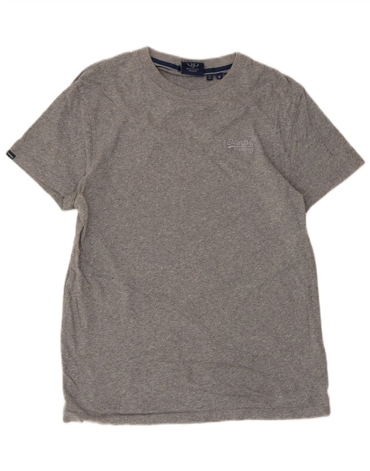 SUPERDRY Женская футболка Top UK 12 Medium Grey Хлопок