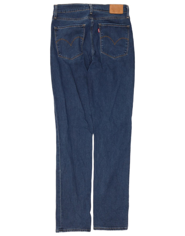 Женские прямые джинсы Levi's 724 с высокой посадкой W29 L30, синие, хлопок