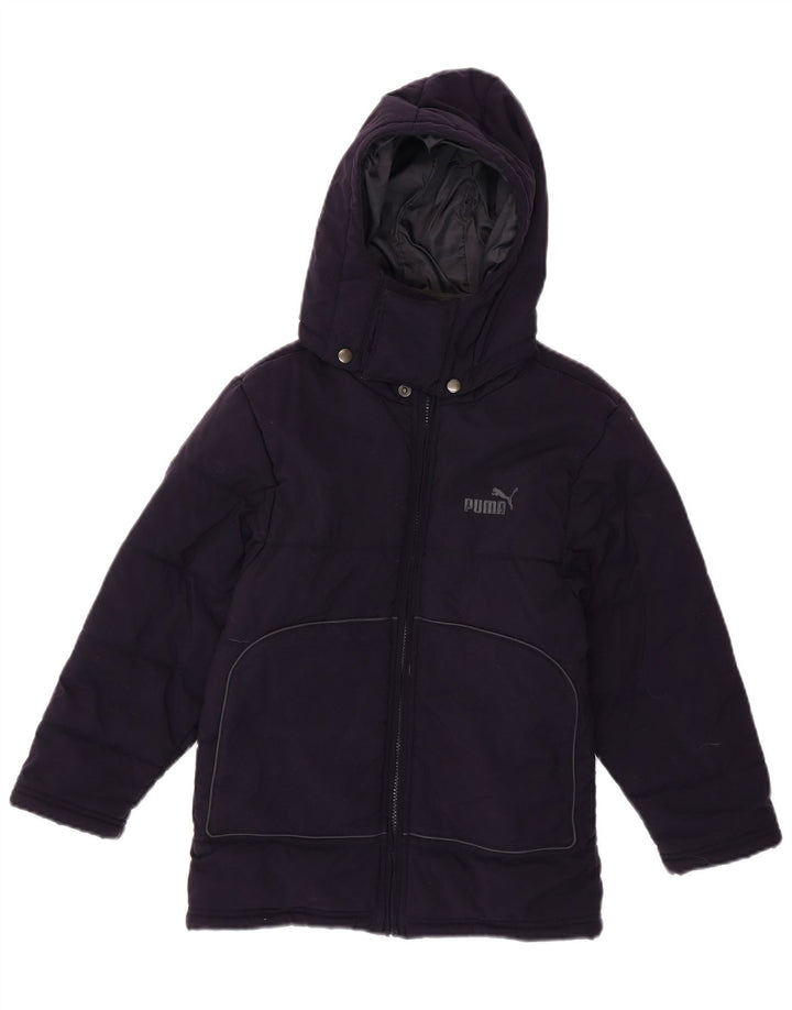 PUMA Boys Hooded Padded Jacket 7-8 Years  Navy Blue