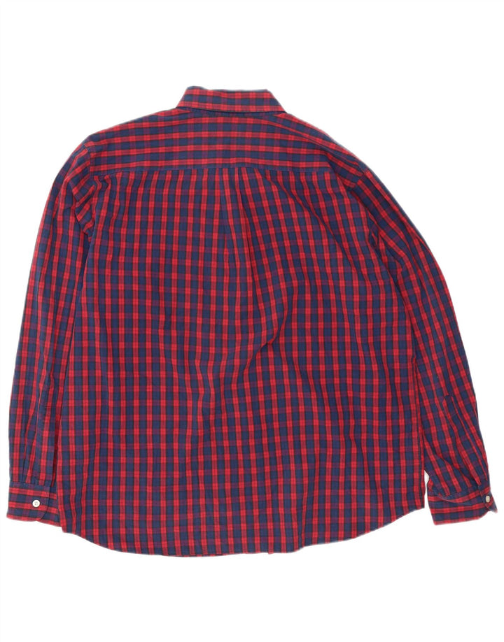 Мужская рубашка стандартного кроя Dockers XL, хлопковая красная клетка