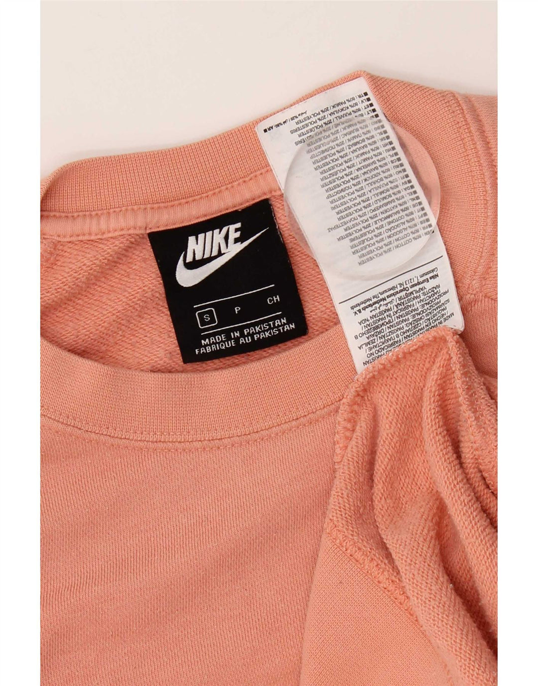 Женский джемпер оверсайз-свитшот Nike UK 10, маленький розовый хлопковый