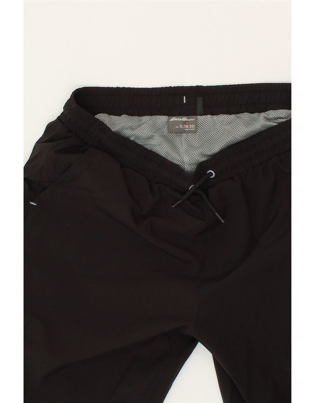 EDDIE BAUER Boys Sport Shorts 15-16 Years XL Black Polyester Vintage Eddie Bauer and Second-Hand Eddie Bauer from Messina Hembry 