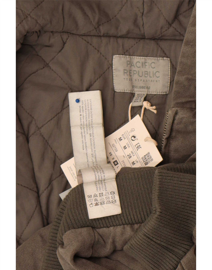 Женский укороченный бомбер Pull & Bear Pacific Republic UK 14, средний хаки