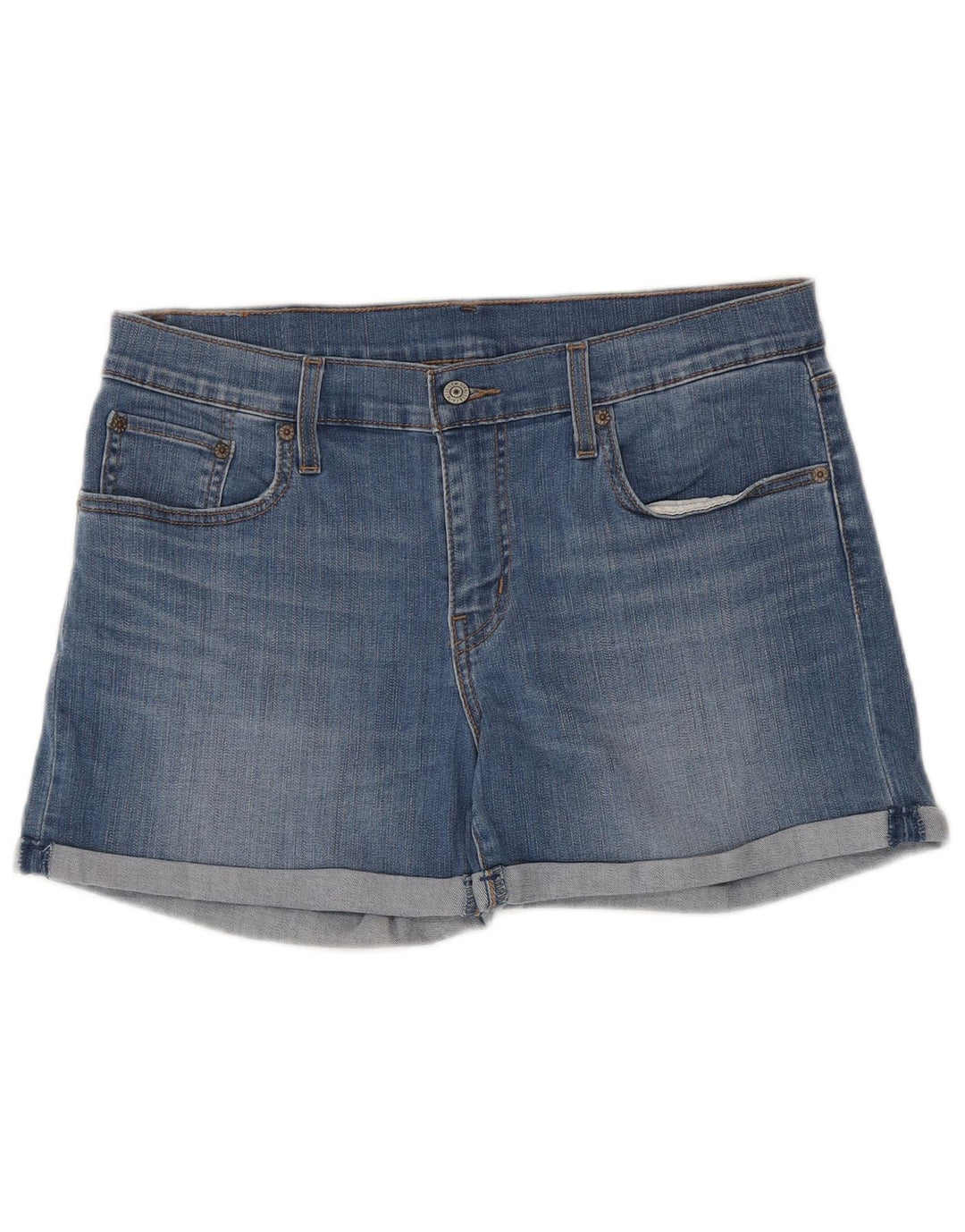 Женские джинсовые шорты Levi's W31, большие синие, хлопок