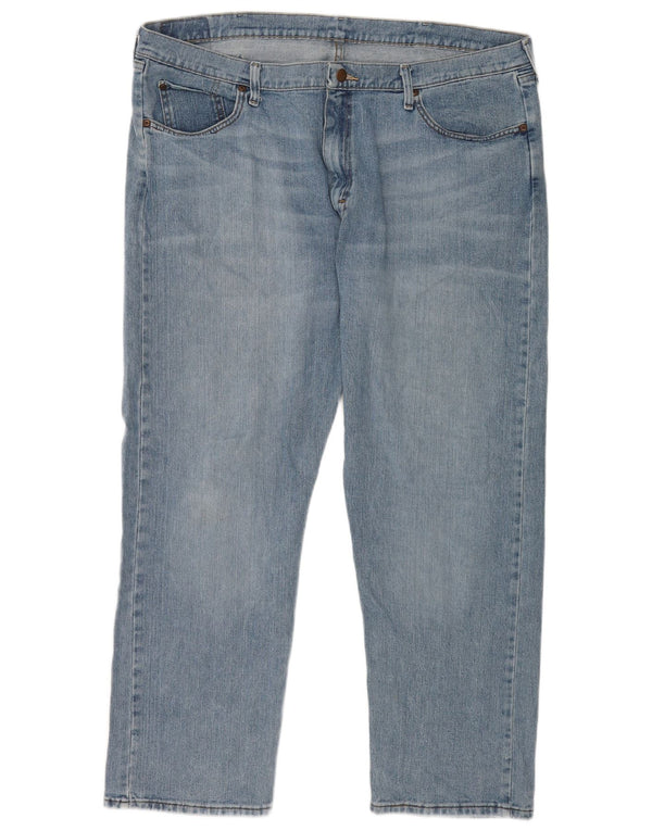Мужские прямые джинсы свободного покроя Wrangler W42 L30, синий хлопок