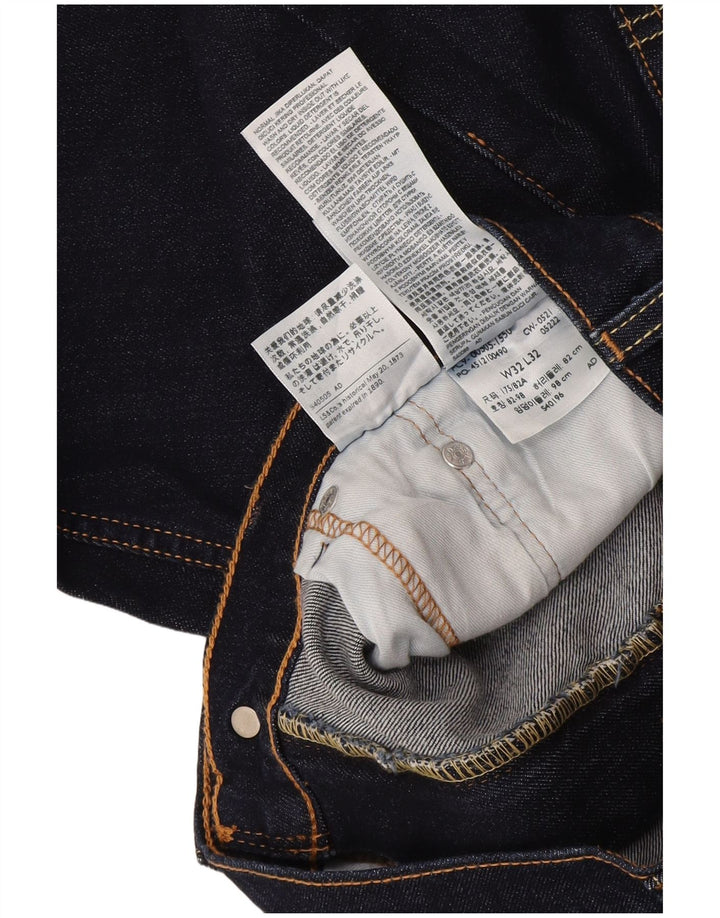 Мужские прямые джинсы Levi's W32 L32 темно-синие, хлопок