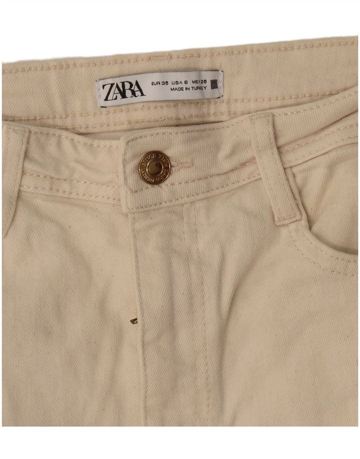 Женские узкие джинсы Zara EU 38 Small W28 L33 Off White