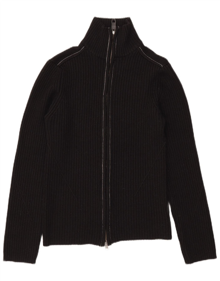 Женский кардиган Lee свитер UK 14 средний черный из мериносовой шерсти