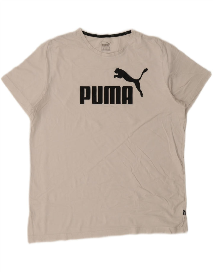 Мужская футболка с рисунком Puma 2XL, белая
