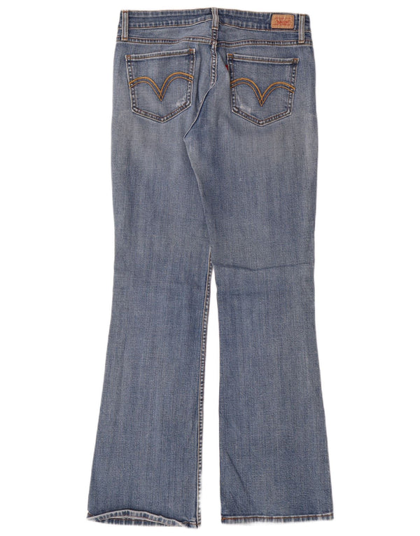 Женские джинсы Levi's 518 Super Low Bootcut, США 9, средний размер W30 L31, синий хлопок