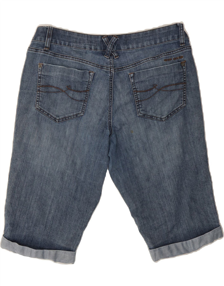 DKNY Womens Bermuda Denim Shorts US 10 Large W32  Blue Cotton Vintage Dkny and Second-Hand Dkny from Messina Hembry 