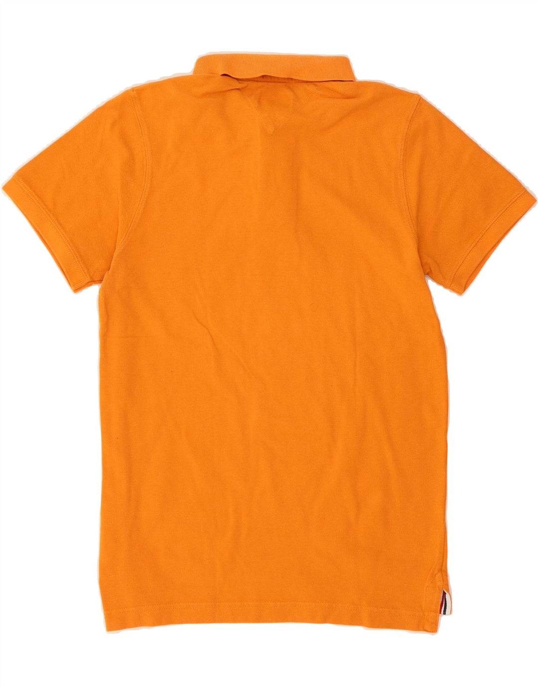TOMMY HILFIGER Mens Polo Shirt Medium Orange Cotton Vintage Tommy Hilfiger and Second-Hand Tommy Hilfiger from Messina Hembry 