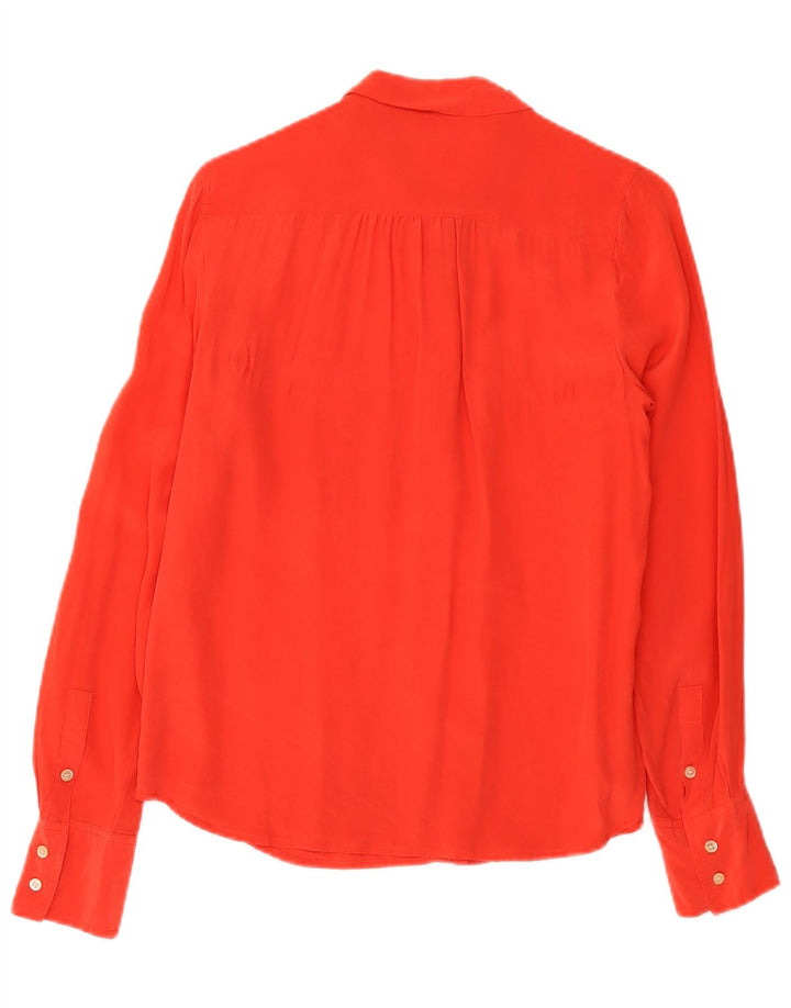 Женская рубашка J. Crew US 6, средний красный шелк