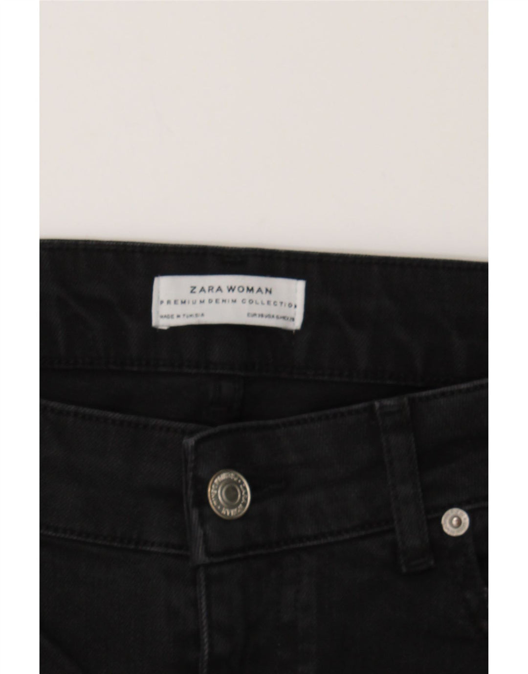 ZARA Womens Slim Jeans EU 38 Small W28 L26 Black Cotton Vintage Zara and Second-Hand Zara from Messina Hembry 