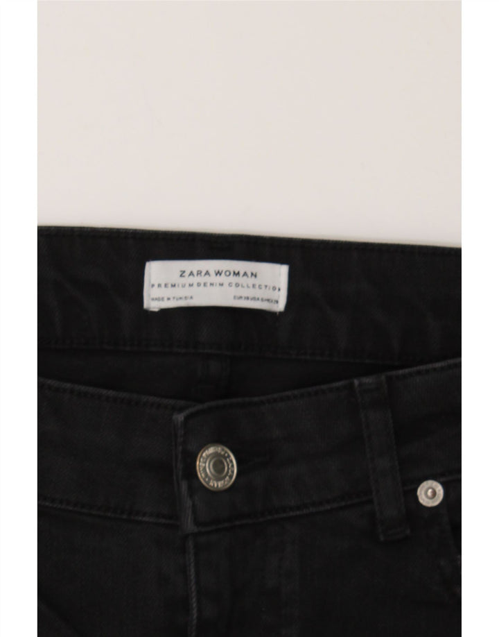 ZARA Womens Slim Jeans EU 38 Small W28 L26 Black Cotton Vintage Zara and Second-Hand Zara from Messina Hembry 