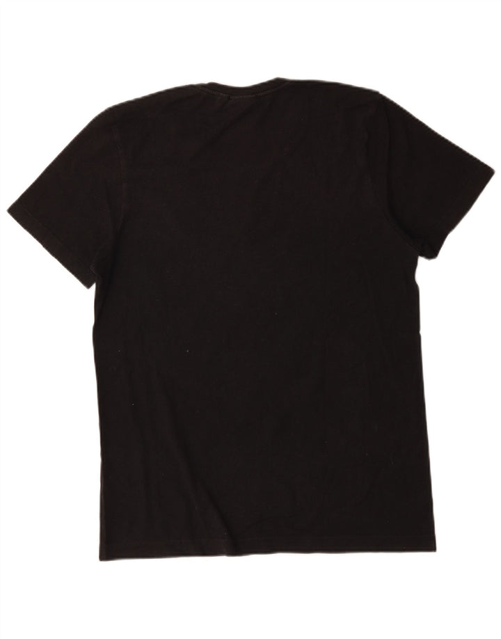 Мужская футболка с рисунком Adidas Top Medium Black Cotton