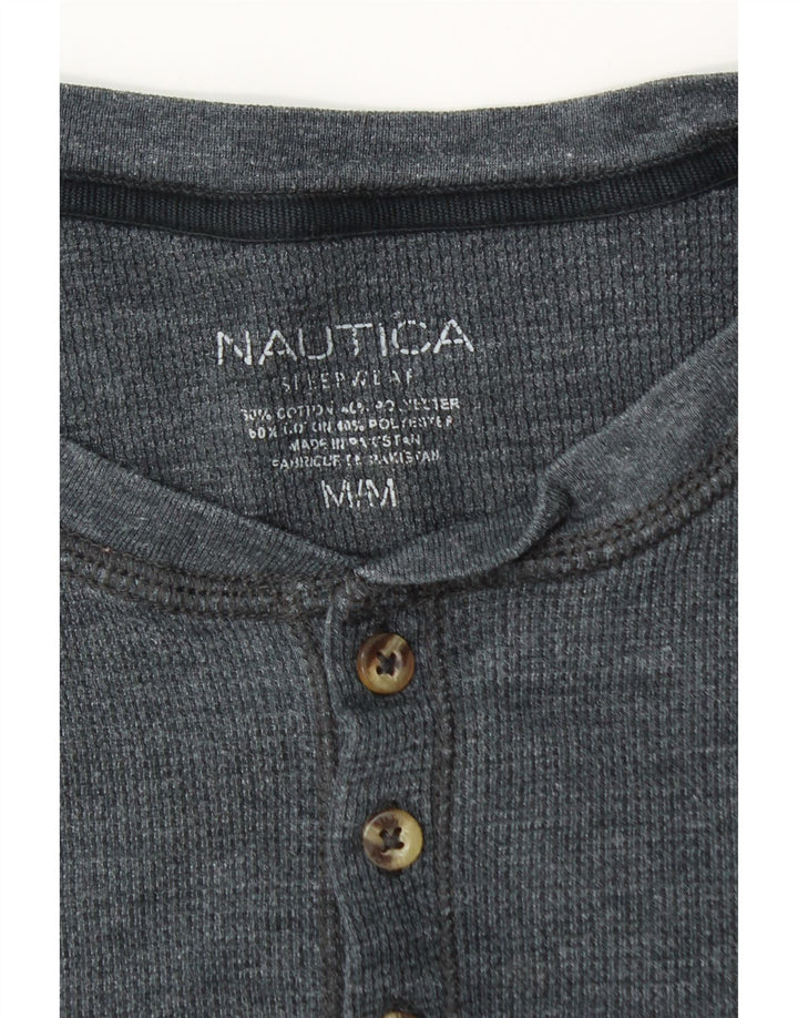 Мужская футболка Nautica Top среднего размера, темно-синяя, хлопок