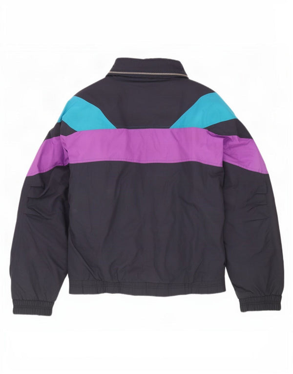 Мужская лыжная куртка Sergio Tacchini UK 38, средний темно-синий с цветными блоками, спортивная