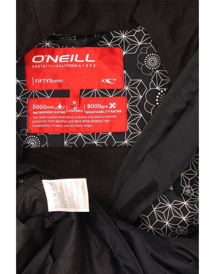 Женская дождевик с капюшоном O'Neal UK 14, средний черный, полиэстер с геометрическим рисунком