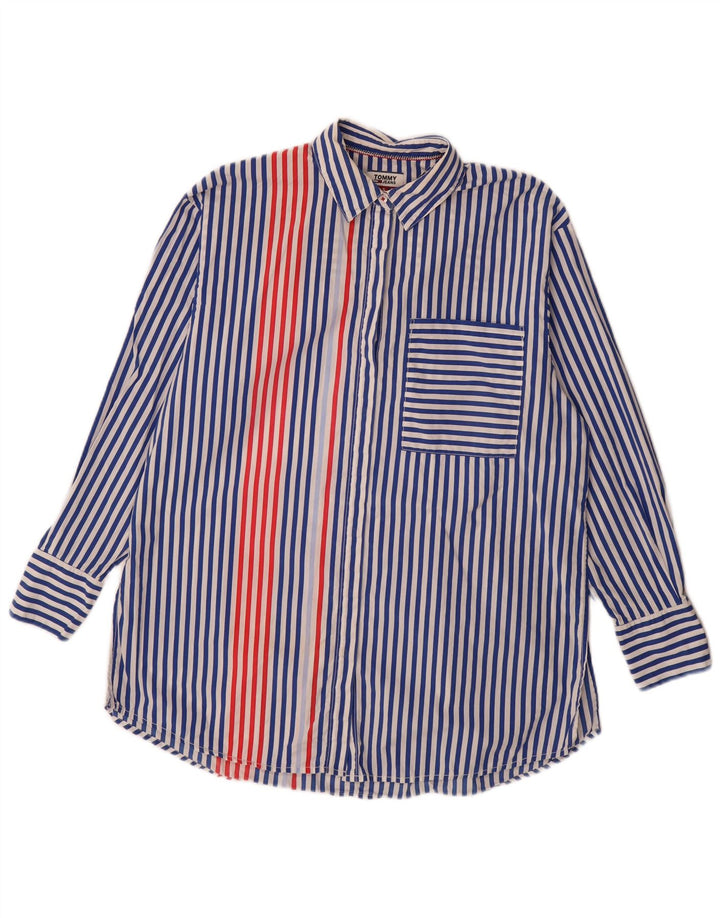 Мужская рубашка Tommy Hilfiger, маленькая синяя хлопковая полоска
