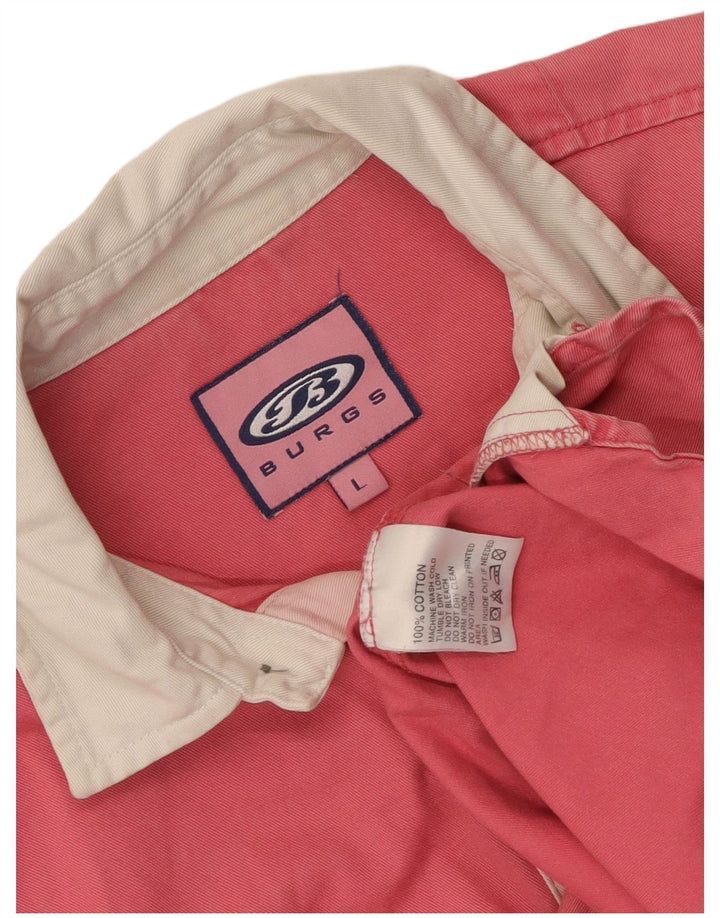 Винтажная женская пуловерная рубашка с графическим рисунком, Великобритания, 16 больших розовых цветов, хлопок