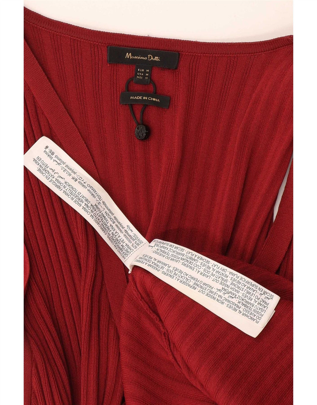Женское платье макси без рукавов Massimo Dutti UK 12, средний красный, вискоза