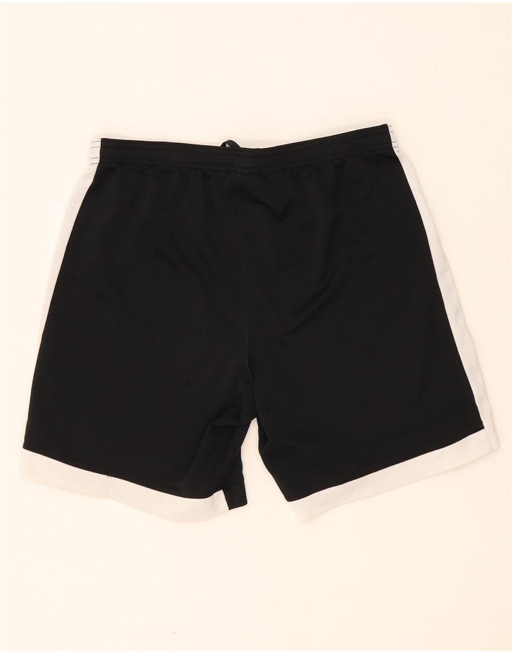 Мужские спортивные шорты NIKE Dri Fit среднего размера, черный полиэстер с цветными блоками