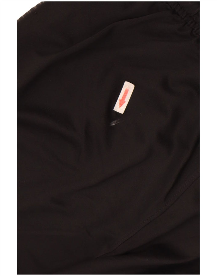 Мужские спортивные брюки Nike Dri Fit среднего размера, полиэстер с цветными блоками, средний черный