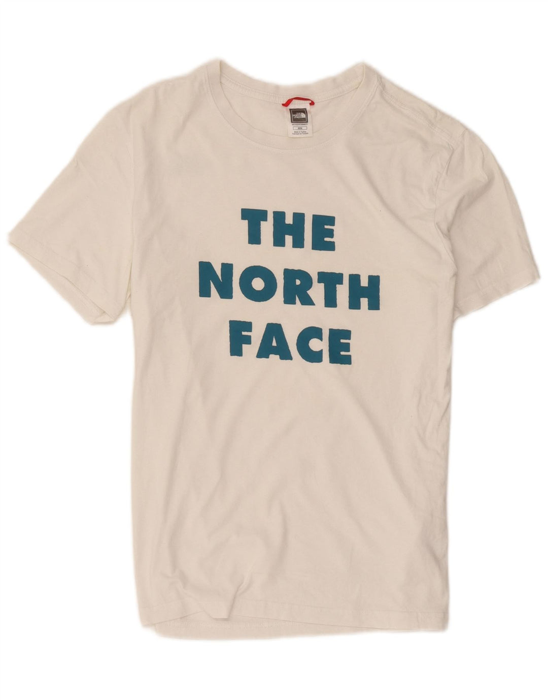 Мужская футболка с рисунком The North Face, хлопковый топ среднего размера, белый
