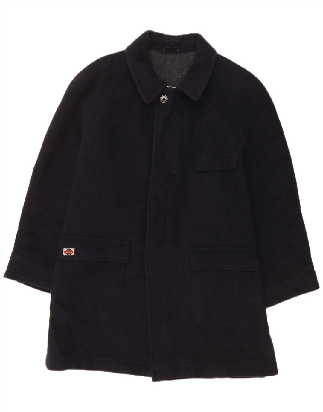 Мужское пальто PIERRE CARDIN UK 40, большой темно-синий кашемир