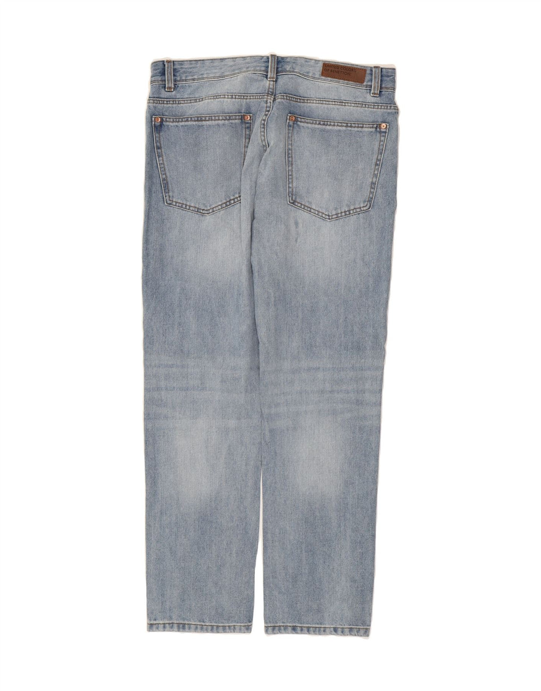 BENETTON Mens Straight Jeans W35 L31 Blue Vintage Benetton and Second-Hand Benetton from Messina Hembry 