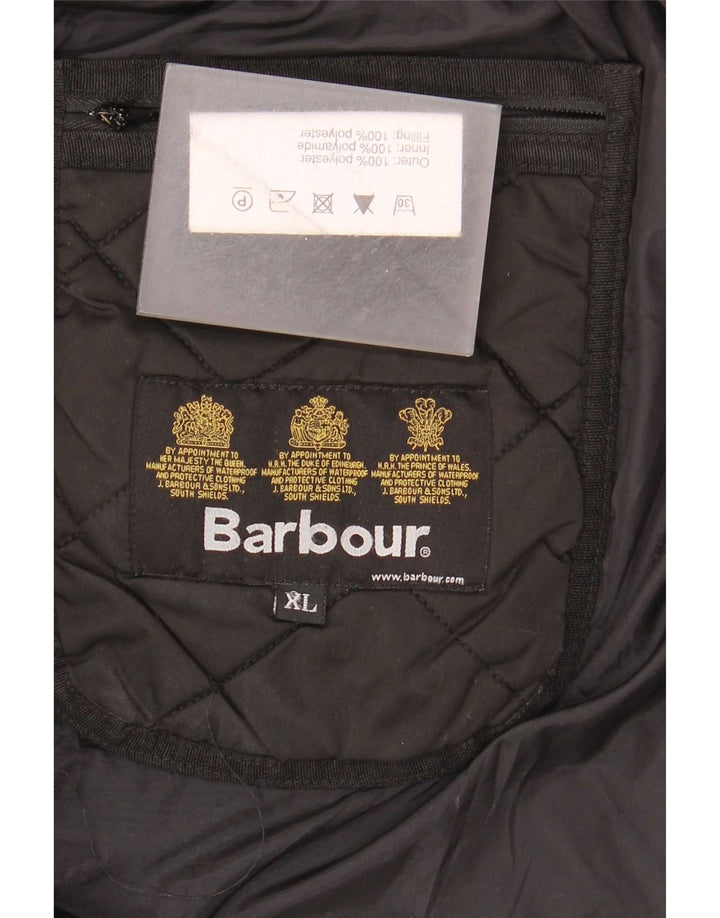 Мужская стеганая куртка Barbour UK 42 XL, черный полиэстер