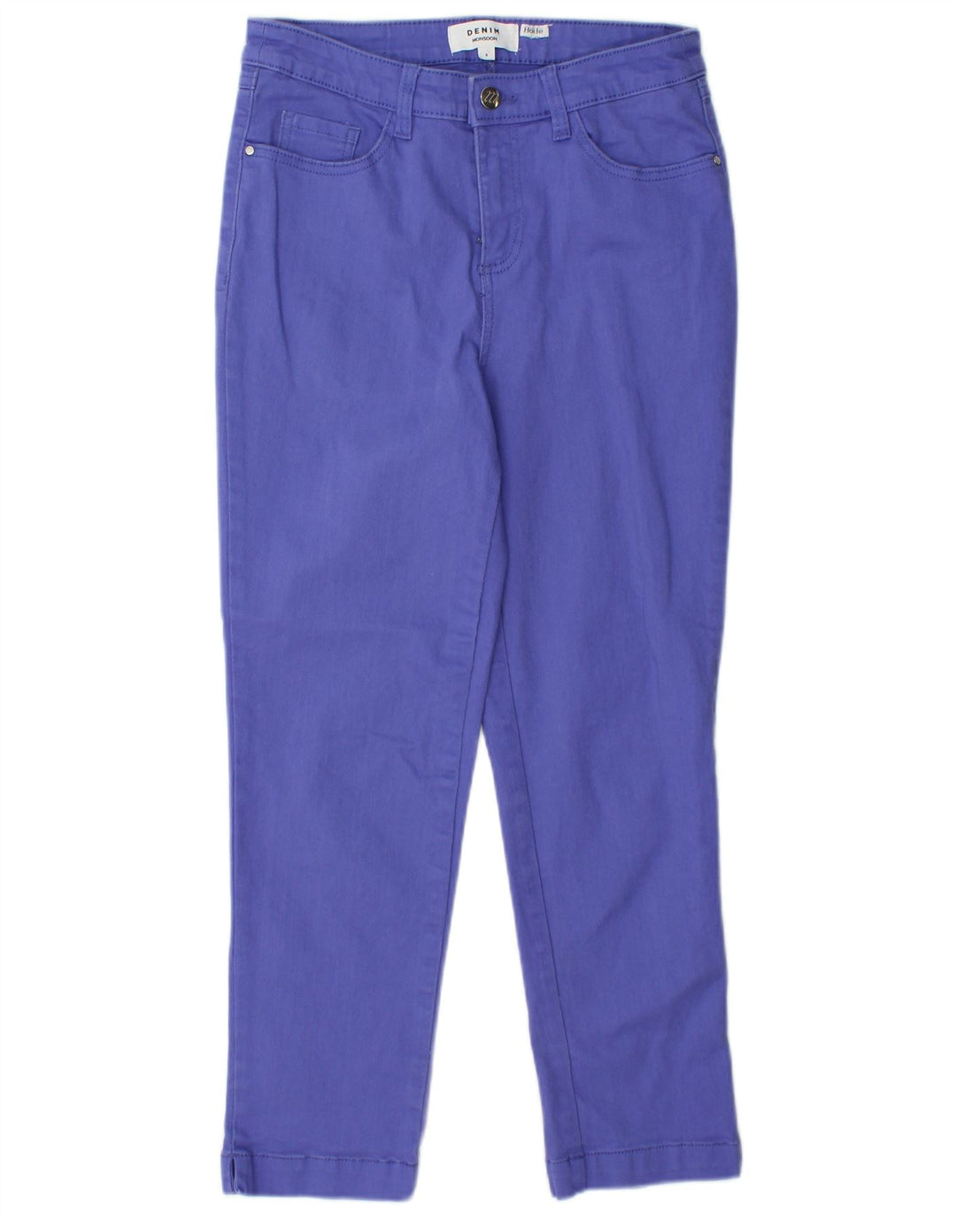 Женские укороченные джинсы MONSOON Hoile UK 8 Small W28 L25 Фиолетовые