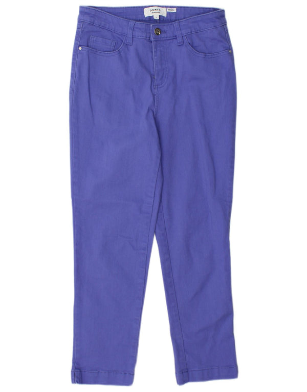 MONSOON Womens Hoile Cropped Jeans UK 8 Small W28 L25 Purple