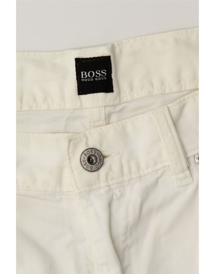 Мужские прямые джинсы Hugo Boss W36 L35 белые