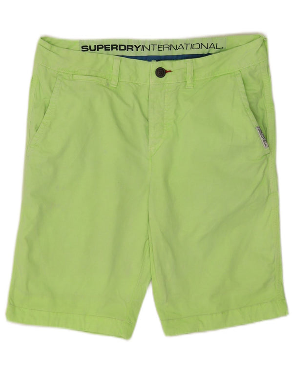 Мужские шорты-чиносы Superdry, маленькие, W29, зеленые, хлопок