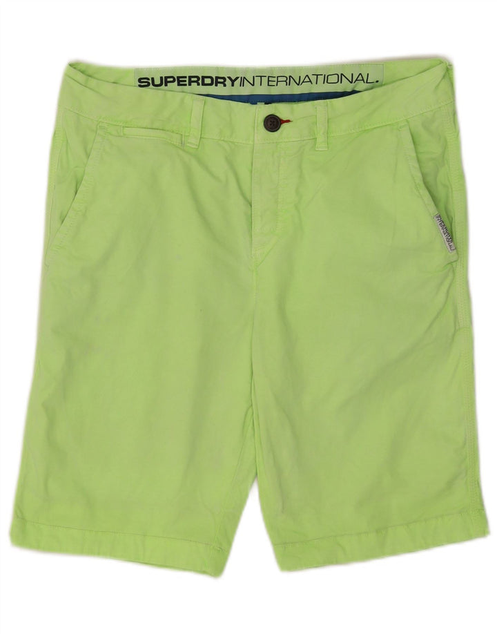 Мужские шорты-чиносы Superdry, маленькие, W29, зеленые, хлопок