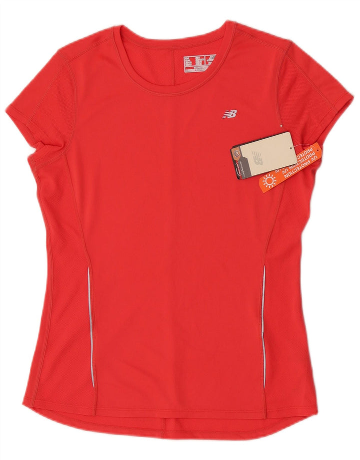 Женская футболка New Balance Top UK 14, большой красный полиэстер