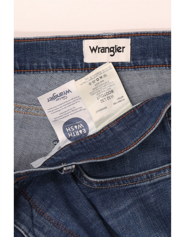 Мужские джинсы Bootcut Wrangler W32 L32 синие, хлопок