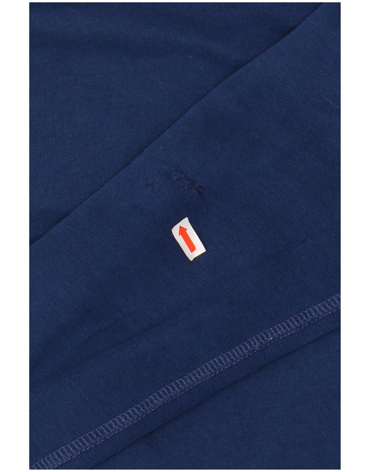 Женский джемпер с капюшоном с рисунком ABERCROMBIE & FITCH UK 14, средний, темно-синий