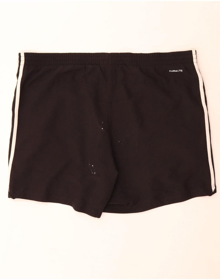 Мужские спортивные шорты Adidas Climalite, большие черные из полиэстера