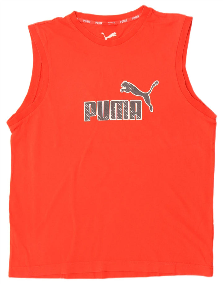 Мужской жилет с рисунком Puma XL красный