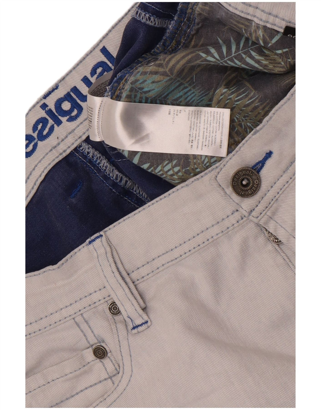 Мужские узкие джинсы Desigual W36 L33 синие, хлопок