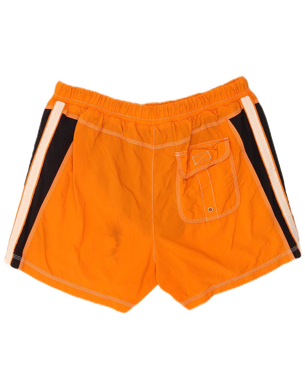 Мужские шорты для плавания Diadora Regular 2XL, оранжевые с цветными блоками, полиамид