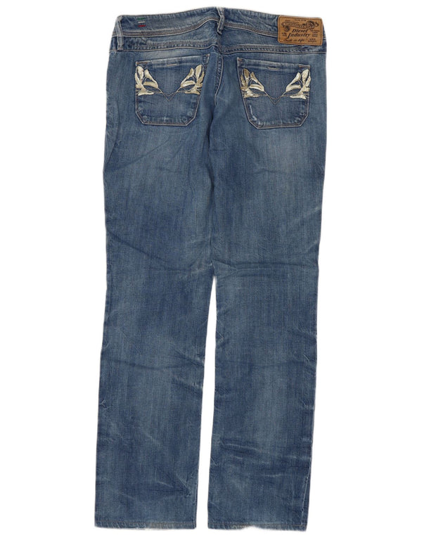 Женские прямые джинсы DIESEL Lowky W30 L29, синие, хлопок